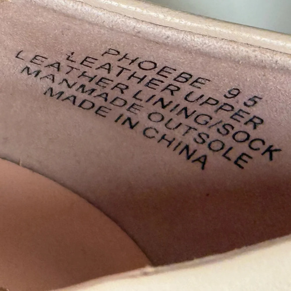 Kate Spade Phoebe Blush Pink Leather Flats with Gold Buckle Preppy Size 9.5M - Picture 9 of 16